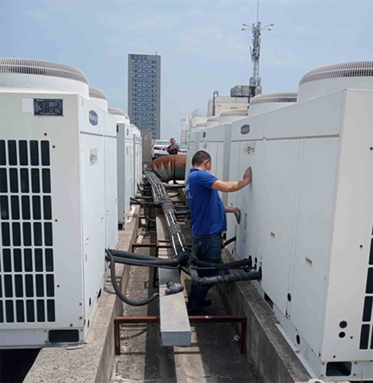 马龙中央空调制热和不制冷系统维修方法